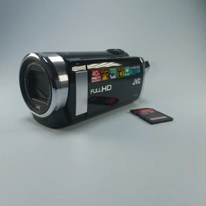 JVC Everio GZ-E207BEK Handheld High Definition HDD Camcorder Black Tested - Picture 1 of 9