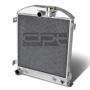 Fit 1932 Ford Low Boy Street Rod AT MT V8 Full Aluminum 3-Rows Core Radiator - Picture 1 of 1