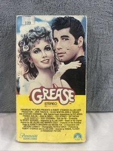 GREASE VHS (1982) 1st Release Gatefold Sleeve Yellow Cover RARE - Picture 1 of 13