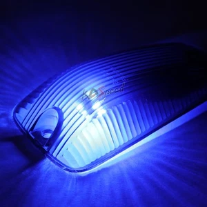 5x Pickup Truck Smoked Roof Top Marker Set Blue LED for 88-02 Chevy/GMC C/K - Bild 1 von 5