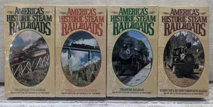 4 VHS set of AMERICA'S HISTORIC STEAM RAILROADS Brand New  - Picture 1 of 7