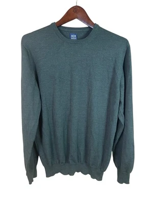 Boggi Milano Sweatshirt Mens M Green 100% Virgin Wool Long Sleeve Italy Luxury - Image 1 of 4