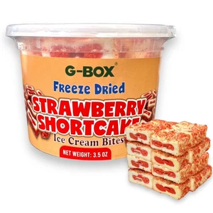 G-BOX Gefriergetrocknete Eiscreme Häppchen Erdbeere Shortcake Schokolade Eclair Snack - Bild 1 von 16