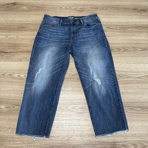 Pantalones de mezclilla ajustados de tiro alto Levi Strauss Signature talla 12/cintura 31 dobladillo crudo - Imagen 1 de 12