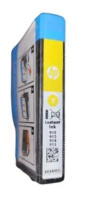 HP Original OEM Instant Ink Y 910, 912, 914, 915 Yellow SEALED ink Cartridge - Picture 1 of 4