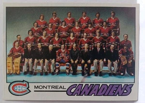 1977-78 Topps #80 Montreal Canadiens Team TC Unmarked EX-MT - Picture 1 of 2