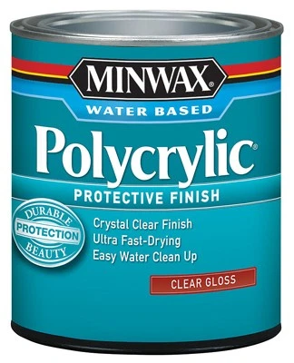 Polycrylic Protective Finish, Gloss Clear, 1/2 Pint - 255554444 — 第 1/1 张图片