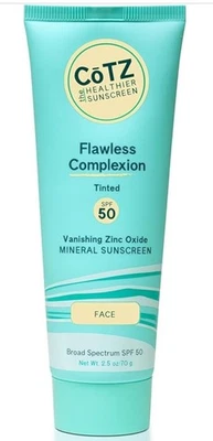 COTZ” Flawless Complexion Lightly Tinted Mineral Sunscreen SPF 50 - 2.5 oz - Image 1 of 4