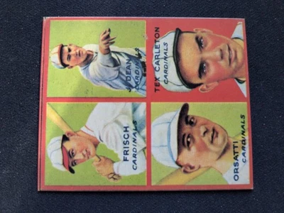 Tarjeta de béisbol 1935 Goudey 4-N-1 # 7A fresca/decana/orsatti/carleton (nuevo) Foto 1 de 3