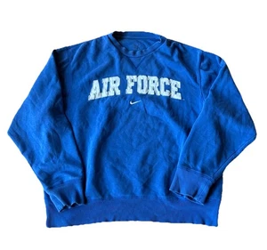 Herren Nike blau Air Force Falcons Sweatshirt Rundhalsausschnitt Pullover Größe Large - Bild 1 von 6