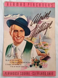 Vintage Menu Herman Pirchner's Alpine Village Cleveland Ohio Restaurant - Picture 1 of 3