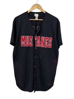 Camiseta de béisbol Billings Mustangs negra talla grande Foto 1 de 3