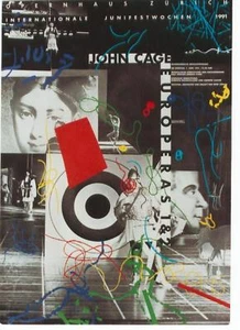 Póster original vintage ZURICH BALLET JOHN CAGE 1991 - Imagen 1 de 1