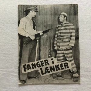 Chain Gang Douglas Kennedy, Marjorie Lord E. Parnell 1950 Danish Movie Program - Picture 1 of 5