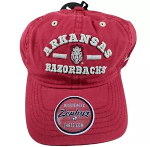 Arkansas Razorbacks Zephyr Patron Relaxed Dad Hat 100% Cotton Adjustable NCAA - Picture 1 of 6
