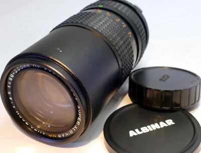 Albinar  80-200m f4.5 Lens for Olympus OM mount manual focus telephoto - Image 1 of 4