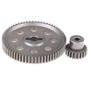 64t Motor Gear 21t 2pcs (21t+64t) 11184 & 11181 Differential Metal Main Gear - Picture 1 of 6
