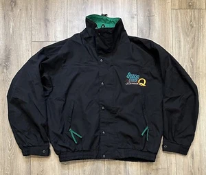 Vintage CROWN Quaker State Racing Windbreaker Jacket XXL Embroidered NASCAR USA - Picture 1 of 12