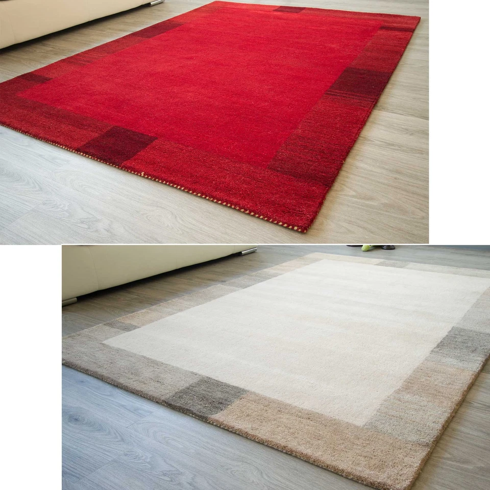 Manipur - handgearbeiteter Gabbeh Teppich aus reiner Schurwolle in 2 Farben - Bild 1 von 1