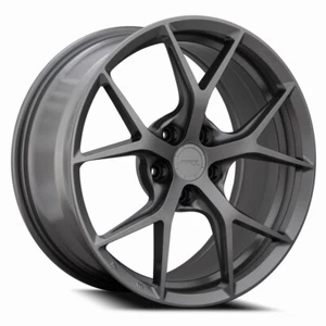 19x8.5 MRR FS6 5x120 +38 Matte Gun Metal Wheels (Set of 4) - Picture 1 of 3