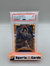 2019-20 Panini Prizm Orange Ice Michael Porter Jr #88 PSA Mint 9 Denver Nuggets