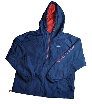 Champion 风衣夹克连帽口袋运动体育场大号尼龙 — 第 1/4 张图片