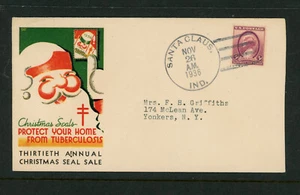 FDC 1936 XMAS Christmas Seals Cahcet only 100 Issued 1st Day Cover - Picture 1 of 2