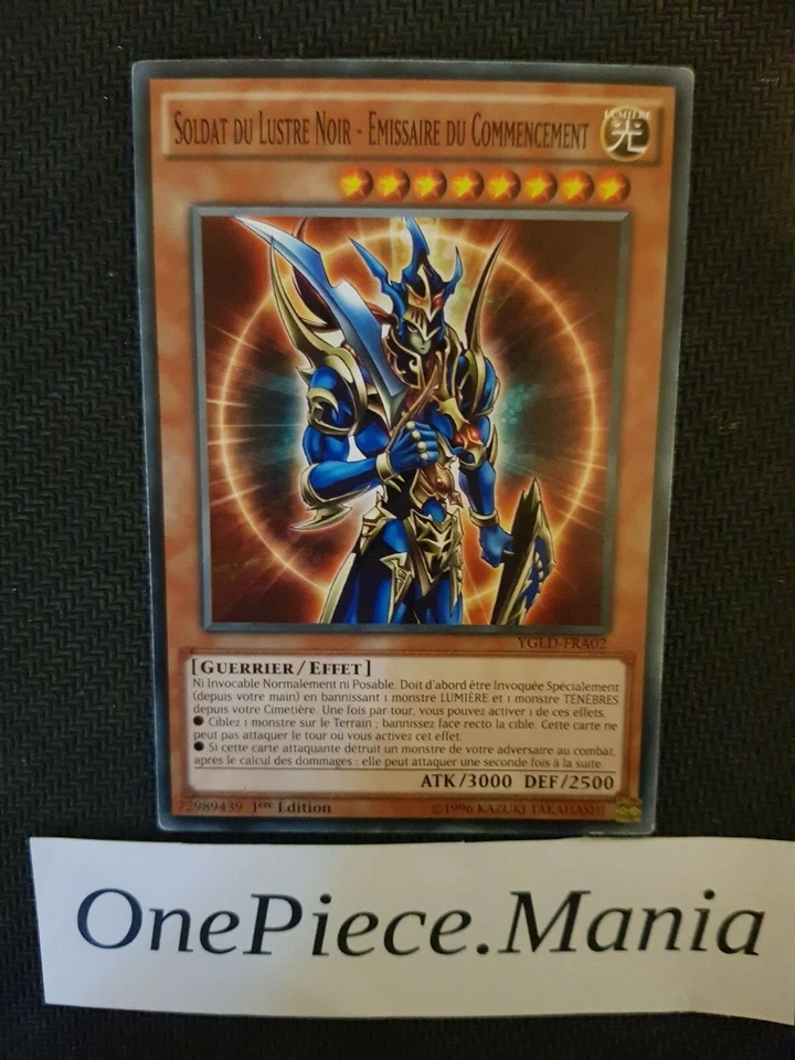 Yu-Gi-Oh! Soldat Du Lustre Noir - Emissaire Du Commencement YGLD-FRA02 1st - Photo 1/1
