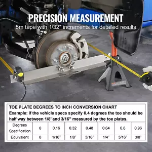 Wheel Alignment Tool Plates - Accurate Toe Angle Measurement, Stainless Steel Co - Picture 1 of 10