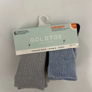 Gold Toe Toddler Boys Stanton Crew Socks Size 2T-3T - New- Free Shipping - Picture 1 of 6