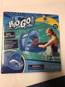 H2O Go! Baby Care Seat Float 50+ UPF Protection Line, Detachable Sun Shade. NEW - Picture 1 of 5