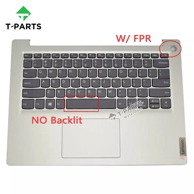 Nuevo para Lenovo Ideapad 3-14IIL05 14ADA05 14ARE05 reposamanos bisel superior teclado EE. UU. Foto 1 de 4