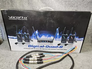 VocoPro Digital-Quad-B4 - Four Channel Wireless Mic set with 4 channel mic cable - Picture 1 of 8