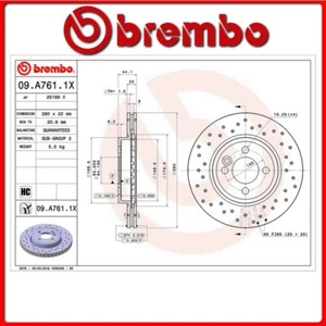 09.A761.1X#15 DISCO FRENO ANTERIORE SPORTIVO BREMBO XTRA MINI MINI CLUBMAN (R55) - Foto 1 di 1