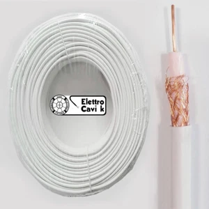 CAVO ANTENNA TV IN RAME CLASSE A DIGITALE TERRESTRE PROFESSIONALE 25 MT - Foto 1 di 3