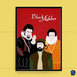 Impresión de póster de arte minimalista decoración del hogar personajes de comedia BLACKADDER (3 tamaños) - Imagen 1 de 6