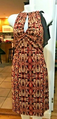 VESTIDO VAINA RARO KENNETH COLE NY para mujer KEY HOLE CUELLO ATADO-TALLA M Foto 1 de 4