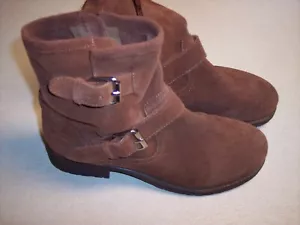 Women's EUC Steve Madden Side Zip Ankle Boots Booties Size 6 Brown - Picture 1 of 5