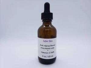 Suero de ácido hialurónico puro de vitamina C 30% para rostro MEJOR antienvejecimiento en 7 tamaños - Imagen 1 de 11