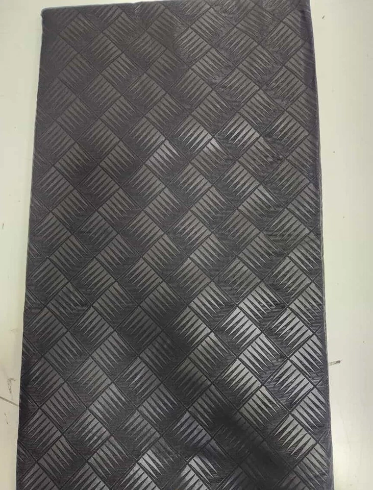 BLack Seersucker African fabric~Cotton  - Image 1 of 1