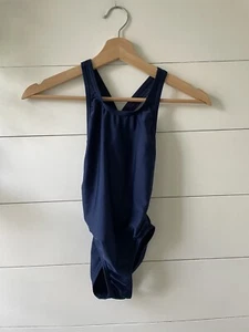 Speedo Pro LT One Piece Swimsuit Youth Kids Size 10/26 Team Navy Endurance+ - Picture 1 of 11