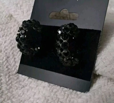 Vintage b.b. Simon Earrings Made With Swarovski Crystals  - Image 1 of 4