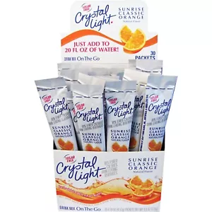 Crystal Light On-The-Go Orange Mix Sticks Orange Flavor 0.16 Oz - 30 per Box - Picture 1 of 1