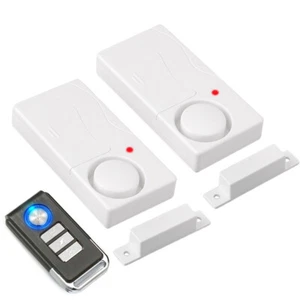 Home Shop Security Magnetic Sensor Alarm Doorbell Set 2 Entrance Detect Protect - Picture 1 of 12