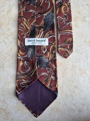 Corbata Harve Benard Vintage 100 % seda roja Foto 1 de 3