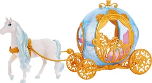 Mattel Disney Princess Toys, Carrozza Rotante di Cenerentola, Fashion Doll-Size con - Foto 1 di 12