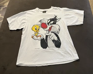 T-shirt vintage 1994 adulto taglia grande nuova Silvestro e Tweety  - Foto 1 di 2