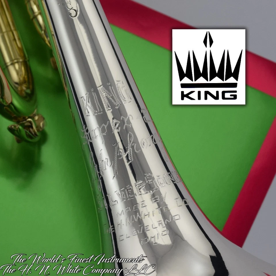 Trompeta plateada sinfónica Super 20 1965 vintage King H. N. White SN: 400787 Foto 1 de 4