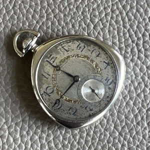 Rara custodia vintage Deco Illinois 14K bianca GF anni 12 406 19J capolavoro 1920 funzionante - Foto 1 di 24