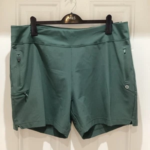 M&S Women’s Goodmove Stormwear Trekking Shorts - Dark Sage - UK20 - NWT - Picture 1 of 11